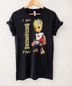 Baby Groot I am Tampa Bay Buccaneers fan football player 2024 hoodie, sweater, longsleeve, shirt v-neck, t-shirt