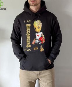 Baby Groot I am Tampa Bay Buccaneers fan football player 2024 hoodie, sweater, longsleeve, shirt v-neck, t-shirt