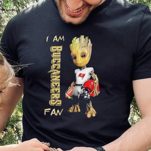 Baby Groot I am Tampa Bay Buccaneers fan football player 2024 hoodie, sweater, longsleeve, shirt v-neck, t-shirt