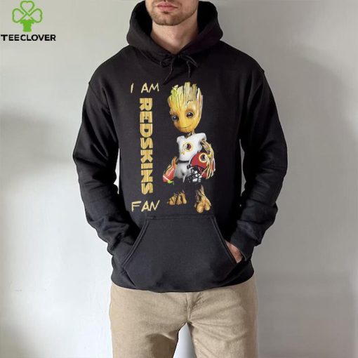 Baby Groot I am Washington Redskins fan football player 2024 hoodie, sweater, longsleeve, shirt v-neck, t-shirt