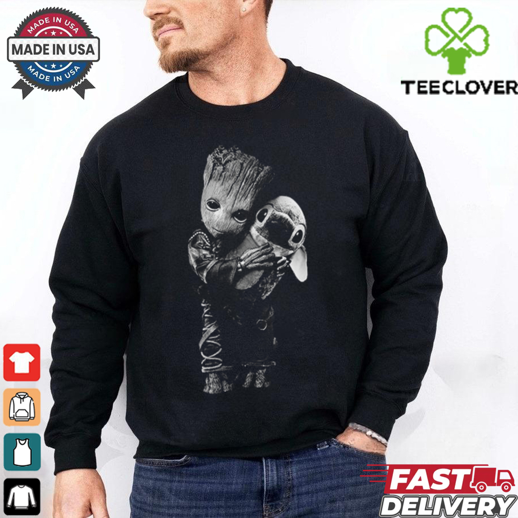 Baby Groot Loves Hugs Stitch T Shirt Baby Groot Loves Hugs Stitch T Shirt
