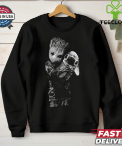 Baby Groot Loves Hugs Stitch T Shirt