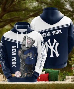 Baby Groot New York Yankees 3D Printed Hoodie