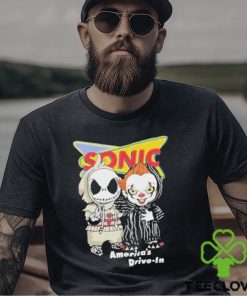 Baby Jack Skellington And Baby Pennywise Sonic America’s Drive In Shirt