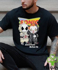 Baby Jack Skellington And Baby Pennywise Sonic America’s Drive In Shirt