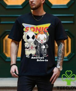 Baby Jack Skellington And Baby Pennywise Sonic America’s Drive In Shirt