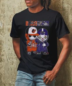 Baby Jack Skellington And Pennywise Baltimore Orioles And Ravens Halloween Shirt