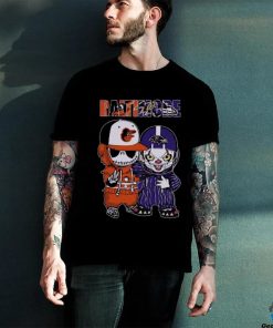 Baby Jack Skellington And Pennywise Baltimore Orioles And Ravens Halloween Shirt 2 Baby Jack Skellington And Pennywise Baltimore Orioles And Ravens Halloween Shirt