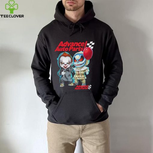 Baby Jack Skellington and Baby Pennywise Advance Auto Parts logo 2024 shirt