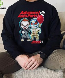 Baby Jack Skellington and Baby Pennywise Advance Auto Parts logo 2024 shirt