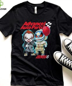 Baby Jack Skellington and Baby Pennywise Advance Auto Parts logo 2024 shirt