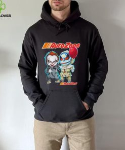 Baby Jack Skellington and Baby Pennywise AutoZone logo 2024 shirt