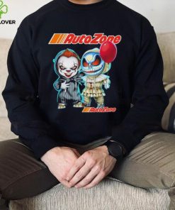 Baby Jack Skellington and Baby Pennywise AutoZone logo 2024 shirt