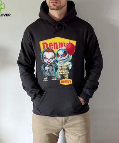 Baby Jack Skellington and Baby Pennywise Denny’s logo 2024 shirt