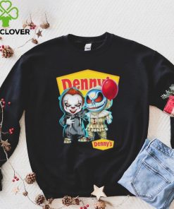 Baby Jack Skellington and Baby Pennywise Denny’s logo 2024 shirt