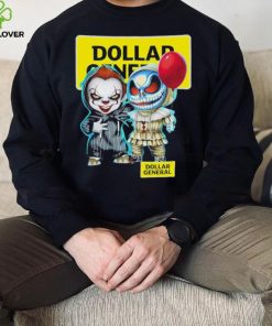 Baby Jack Skellington and Baby Pennywise Dollar General logo 2024 shirt