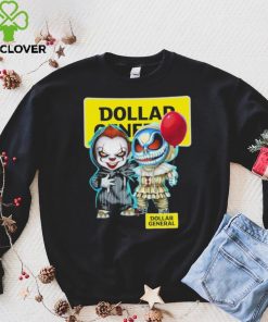 Baby Jack Skellington and Baby Pennywise Dollar General logo 2024 shirt