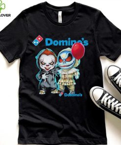 Baby Jack Skellington and Baby Pennywise Domino’s logo 2024 shirt