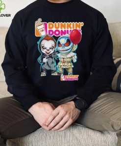 Baby Jack Skellington and Baby Pennywise Dunkin’ Donuts logo 2024 hoodie, sweater, longsleeve, shirt v-neck, t-shirt