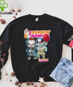 Baby Jack Skellington and Baby Pennywise Dunkin’ Donuts logo 2024 hoodie, sweater, longsleeve, shirt v-neck, t-shirt