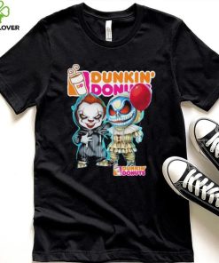 Baby Jack Skellington and Baby Pennywise Dunkin’ Donuts logo 2024 hoodie, sweater, longsleeve, shirt v-neck, t-shirt