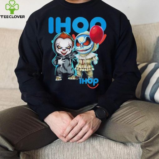 Baby Jack Skellington and Baby Pennywise Ihop logo 2024 shirt