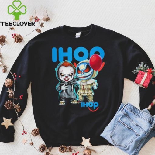 Baby Jack Skellington and Baby Pennywise Ihop logo 2024 shirt