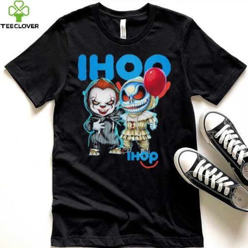 Baby Jack Skellington and Baby Pennywise Ihop logo 2024 shirt