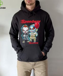 Baby Jack Skellington and Baby Pennywise Speedway logo 2024 shirt