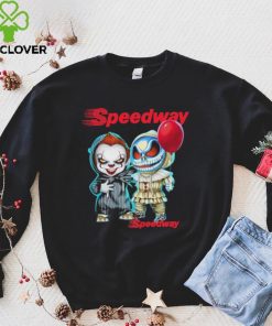 Baby Jack Skellington and Baby Pennywise Speedway logo 2024 hoodie, sweater, longsleeve, shirt v-neck, t-shirt