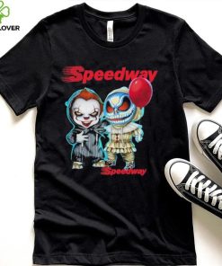 Baby Jack Skellington and Baby Pennywise Speedway logo 2024 hoodie, sweater, longsleeve, shirt v-neck, t-shirt