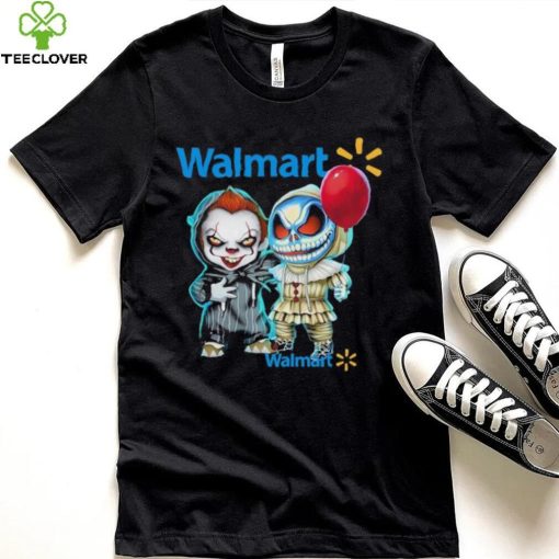 Baby Jack Skellington and Baby Pennywise Walmart logo 2024 hoodie, sweater, longsleeve, shirt v-neck, t-shirt