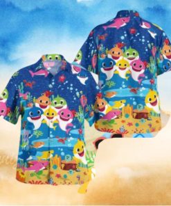 Baby Shark Tropical Hawaiian Shirt For Men And Women