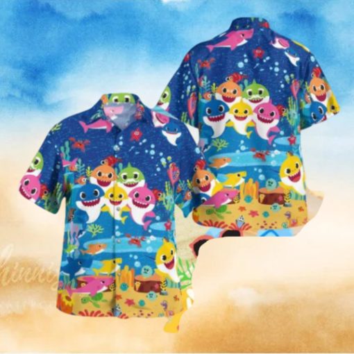 Baby Shark Tropical Hawaiian Shirt For Men And Women