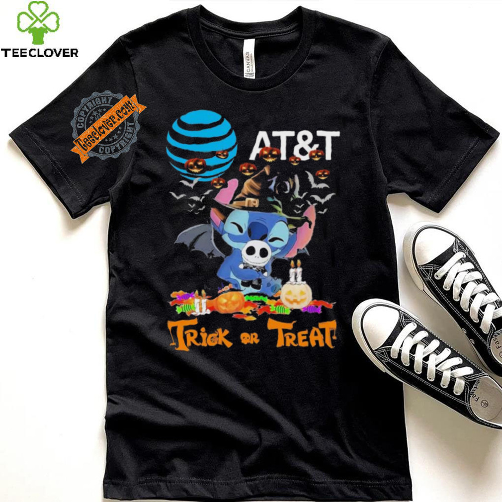 Baby Stitch Hug Baby Jack Skellington AT&T Trick Or Treat Halloween 2024 shirt Baby Stitch Hug Baby Jack Skellington AT&T Trick Or Treat Halloween 2024 shirt