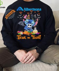 Baby Stitch Hug Baby Jack Skellington Albertsons Trick Or Treat Halloween 2024 shirt