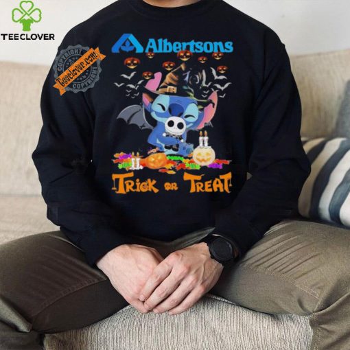 Baby Stitch Hug Baby Jack Skellington Albertsons Trick Or Treat Halloween 2024 shirt