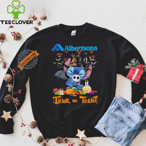 Baby Stitch Hug Baby Jack Skellington Albertsons Trick Or Treat Halloween 2024 shirt