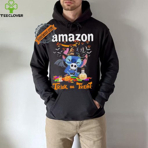 Baby Stitch Hug Baby Jack Skellington Amazon Trick Or Treat Halloween 2024 shirt
