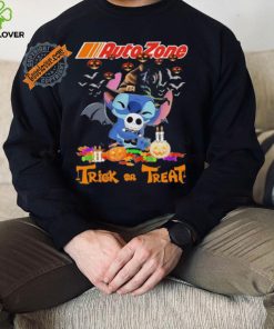 Baby Stitch Hug Baby Jack Skellington AutoZone Trick Or Treat Halloween 2024 shirt