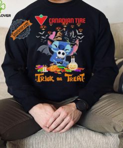 Baby Stitch Hug Baby Jack Skellington Canadian Tire Trick Or Treat Halloween 2024 shirt