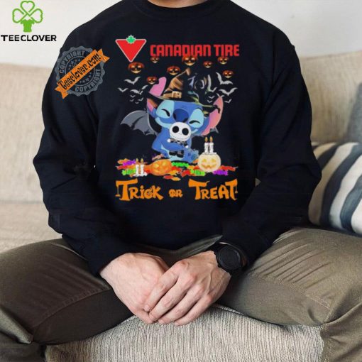 Baby Stitch Hug Baby Jack Skellington Canadian Tire Trick Or Treat Halloween 2024 shirt