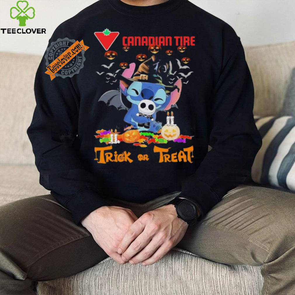 Baby Stitch Hug Baby Jack Skellington Canadian Tire Trick Or Treat Halloween 2024 shirt Baby Stitch Hug Baby Jack Skellington Canadian Tire Trick Or Treat Halloween 2024 shirt