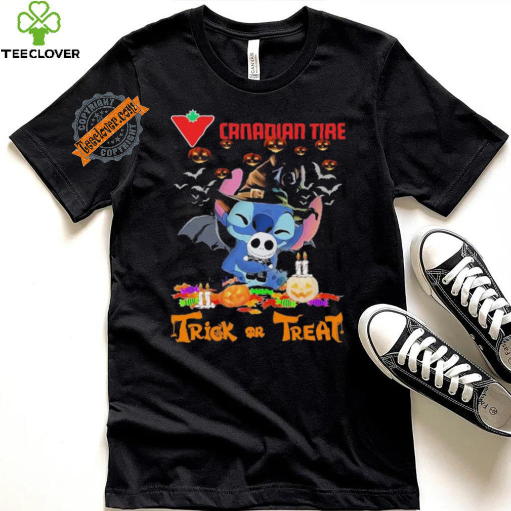 Baby Stitch Hug Baby Jack Skellington Canadian Tire Trick Or Treat Halloween 2024 shirt Baby Stitch Hug Baby Jack Skellington Canadian Tire Trick Or Treat Halloween 2024 shirt