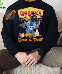 Baby Stitch Hug Baby Jack Skellington Denny’s Trick Or Treat Halloween 2024 shirt