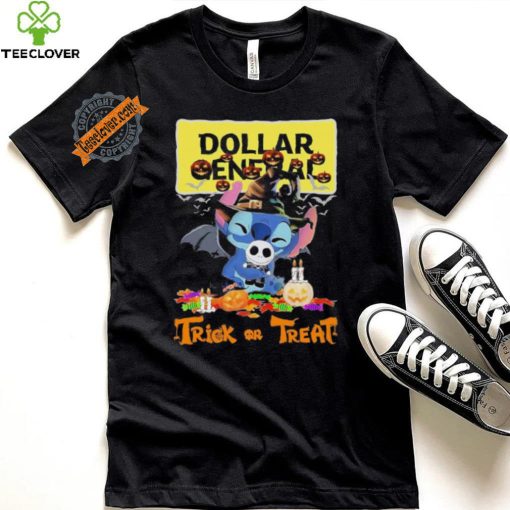 Baby Stitch Hug Baby Jack Skellington Dollar General Trick Or Treat Halloween 2024 shirt