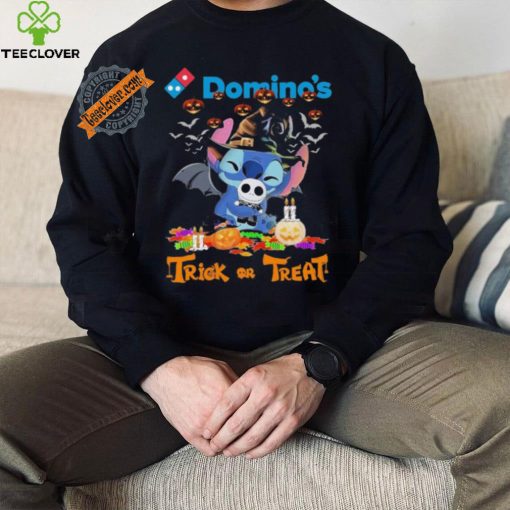 Baby Stitch Hug Baby Jack Skellington Domino’s Trick Or Treat Halloween 2024 shirt