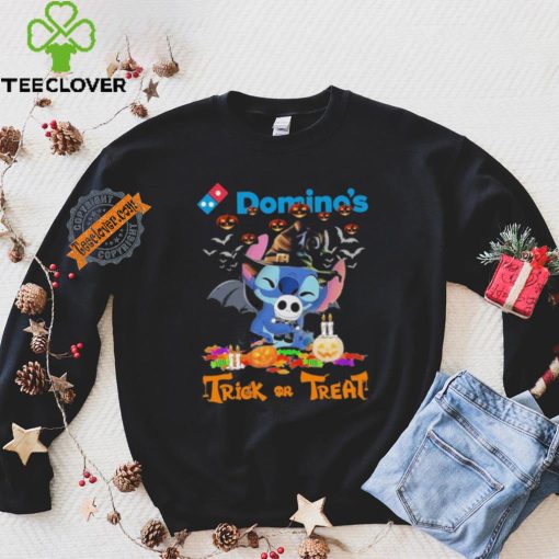 Baby Stitch Hug Baby Jack Skellington Domino’s Trick Or Treat Halloween 2024 shirt
