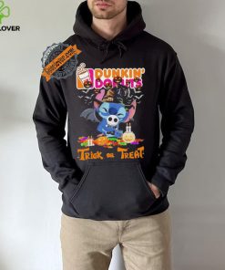 Baby Stitch Hug Baby Jack Skellington Dunkin’ Donuts Trick Or Treat Halloween 2024 shirt