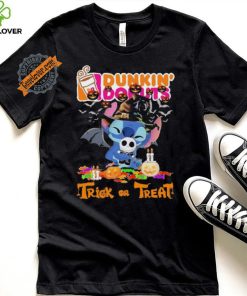 Baby Stitch Hug Baby Jack Skellington Dunkin’ Donuts Trick Or Treat Halloween 2024 shirt
